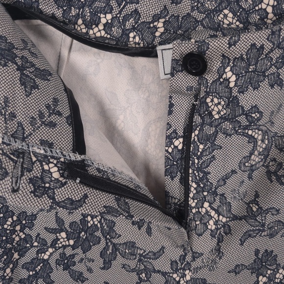 Signé‎ PARIS MADE IN FRANCE 🇫🇷 Floral Lace Pants Trousers Size 40 US 8 - Picture 11 of 12